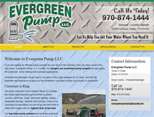 Tablet Screenshot of evergreenpump.com
